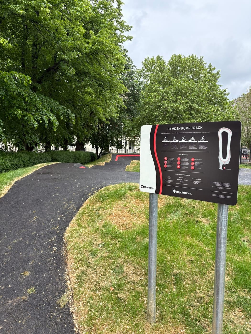 Harrington Square Pump Track — Camden Pump Track by Velosolutions