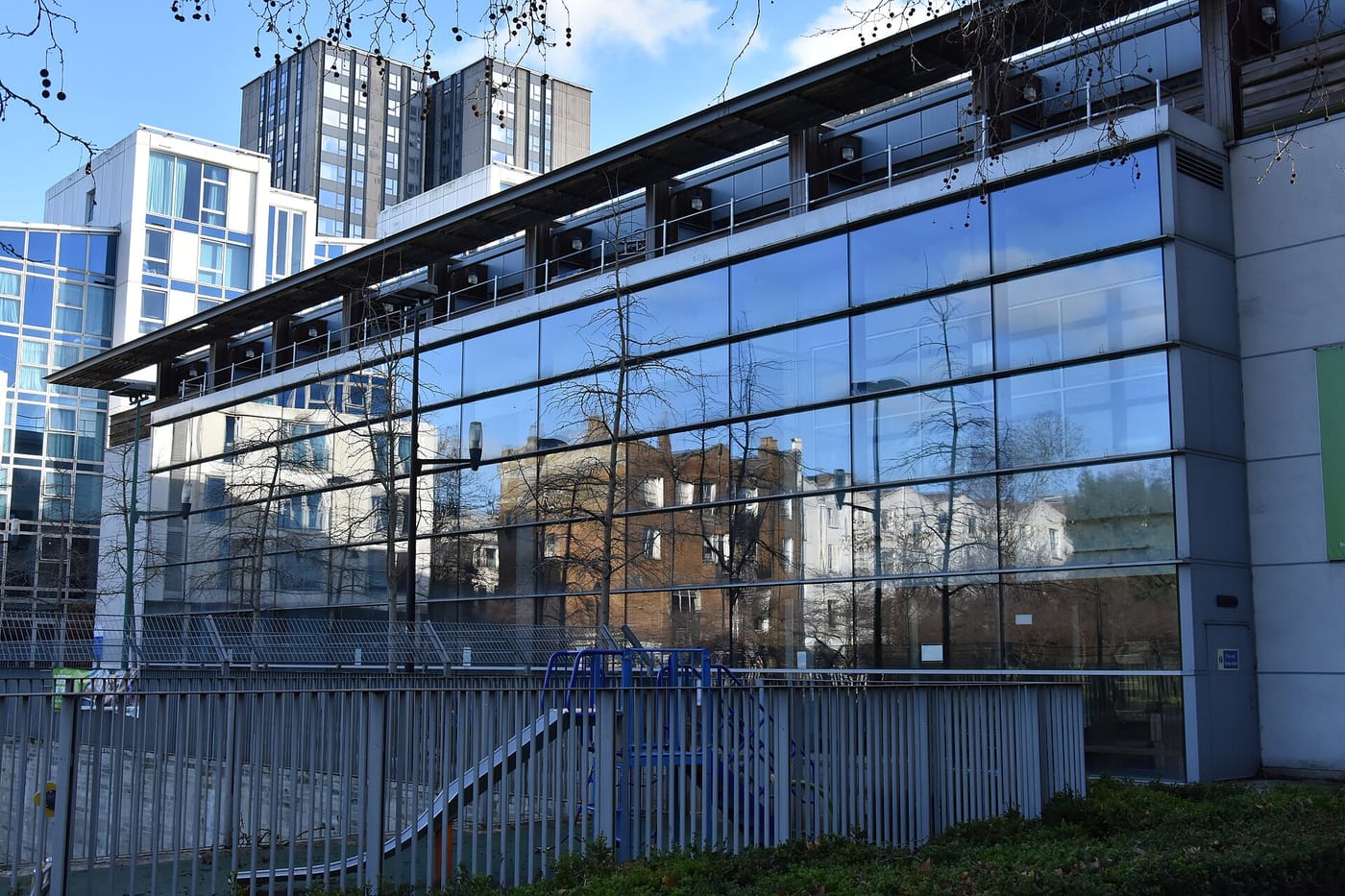 Swiss Cottage Leisure Centre — Swiss Cottage Leisure Centre main building