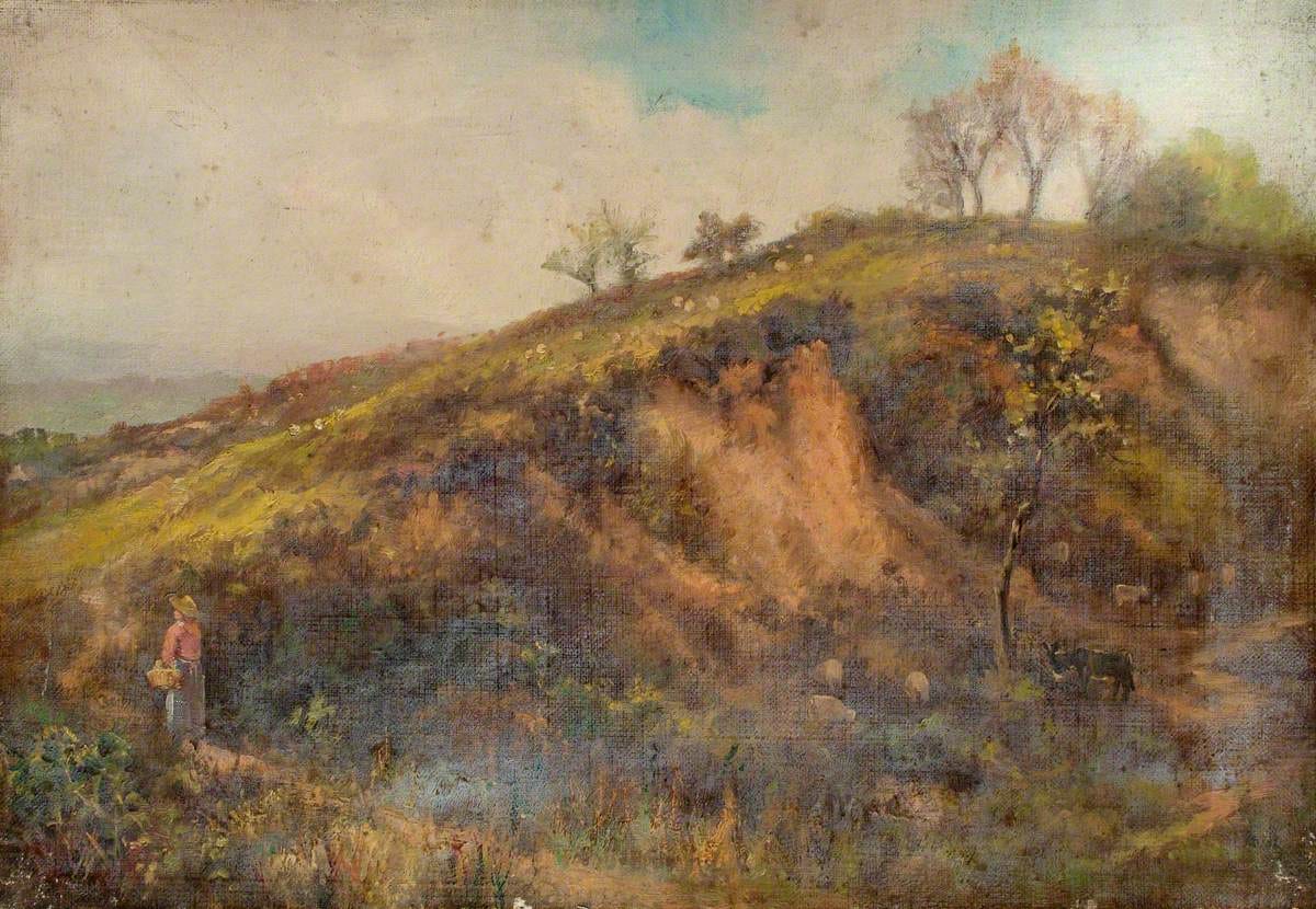 Addington Hills — William Henry Hope (1835-1917) - On Addington Hills, Shirley, Surrey - M-1993-327 - Museum of Croydon